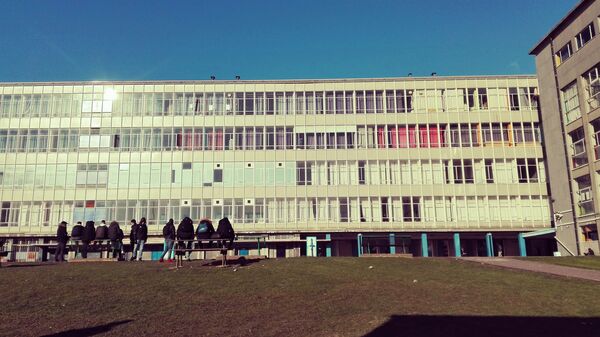 View of the school building