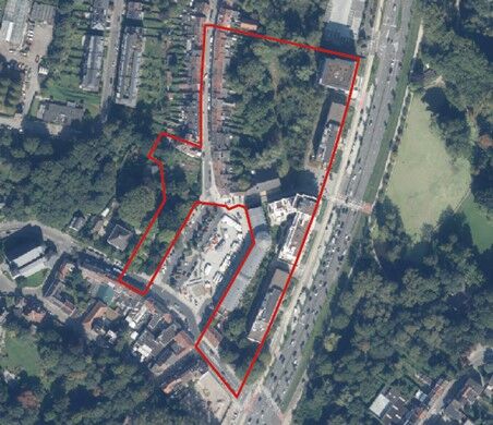 De perimeter van het BBP nr. 4bis ‘Wijk Sint-Lambertusstraat- en plein’ 