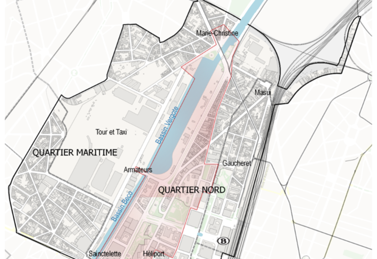 Extract of Regional Plan of Land Use (PRAS – GBP), north district - maritime district